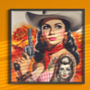 Suche nach vintage western poster Cowgirl