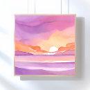 Suche nach rosa sonnenuntergang poster Ozean