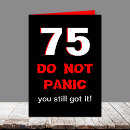 Suche nach lustiger 75 geburtstag karten Über dem hügel