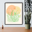 Suche nach orange und gelb poster Botanisch