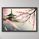 Suche nach japanische pagode poster Aquarell