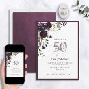 Suche nach lila 50 geburtstag einladungen Aquarell