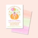 Suche nach pumpkin first birthday einladungen Mädchen