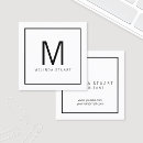 Suche nach monogramm visitenkarten minimalistisch
