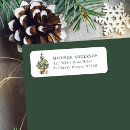 Suche nach weihnachtsbaum rücksende aufkleber Aquarellbaum
