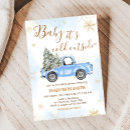 Suche nach blaue weihnachtsbäume einladungen Winter