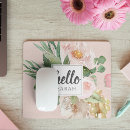 Suche nach aquarell mit blumen mousepads Für alle