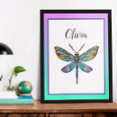 Suche nach lila flügel poster Libellen