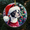 Suche nach boston terrier christmas ornamente Für haustiere
