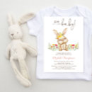 Suche nach bunny baby einladungen Aquarellblüte