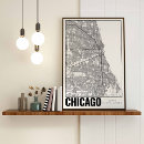Suche nach chicago map poster Modern