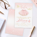 Suche nach rosa ballerina geburtstag einladungen Mädchen