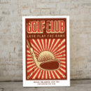 Suche nach retro golf poster Golfer