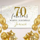 Suche nach 70 geburtstag banner Schwarz und gold