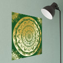 Suche nach grüne mandala poster Gold