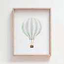 Suche nach heißluftballon kinderzimmer poster Aquarell