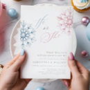 Suche nach blaue schneeflocken einladungen Winterbaby dusche