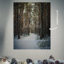 Suche nach kiefernwald poster Winterlandschaft