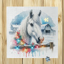 Suche nach weißes pferd puzzle Weihnachten