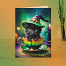 Suche nach orange halloween karten Kätzchen