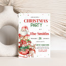 Suche nach kids christmas party einladungen Santa claus