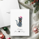 Suche nach christmas katze schwarz karten Weihnachtsgrußkarte