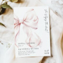 Suche nach pink bow wedding einladungen Für sie