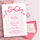 Suche nach pink bow wedding einladungen Niedlich