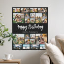 Suche nach geburtstag personalisiert poster Foto collage