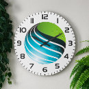 Suche nach grün und blau wanduhren Künstlerisch