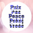Suche nach frieden aufkleber Typografie