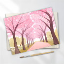 Suche nach rosa baum postkarten Aquarell