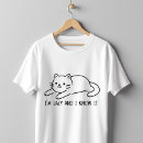 Suche nach faule katze tshirts Niedlich