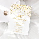 Suche nach 40 hochzeitstag einladungen Gold