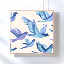 Suche nach blaue vögel poster Tropisch