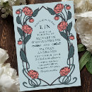 Suche nach art nouveau wedding einladungen Blumenreich