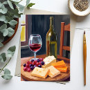 Suche nach käse und wein postkarten Trauben