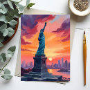 Suche nach nyc skyline postkarten Sonnenuntergang