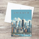 Suche nach chicago skyline postkarten Stadt