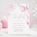 Suche nach schneeflocke einladungen Rosa schleife