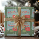 Suche nach retro moderne mitte des jahrhunderts geschenkpapier Weihnachtsgeschenk