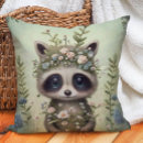 Suche nach niedlicher raccoon kissen Waldtier