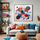 Suche nach abstrakte kreise poster Bauhaus stil