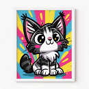 Suche nach katzen cartoons poster Für sie