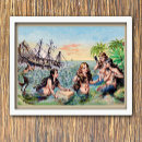 Suche nach vintage meerjungfrau poster Ozean