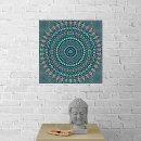 Suche nach blaue mandala poster Wandkunst