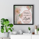 Suche nach licht in der dunkelheit poster Zitat