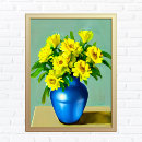 Suche nach gelbe rosen poster Blume in einer vase