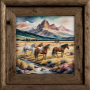 Suche nach wildes pferd poster Aquarell