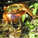 Suche nach viel glück spielkarten Grün